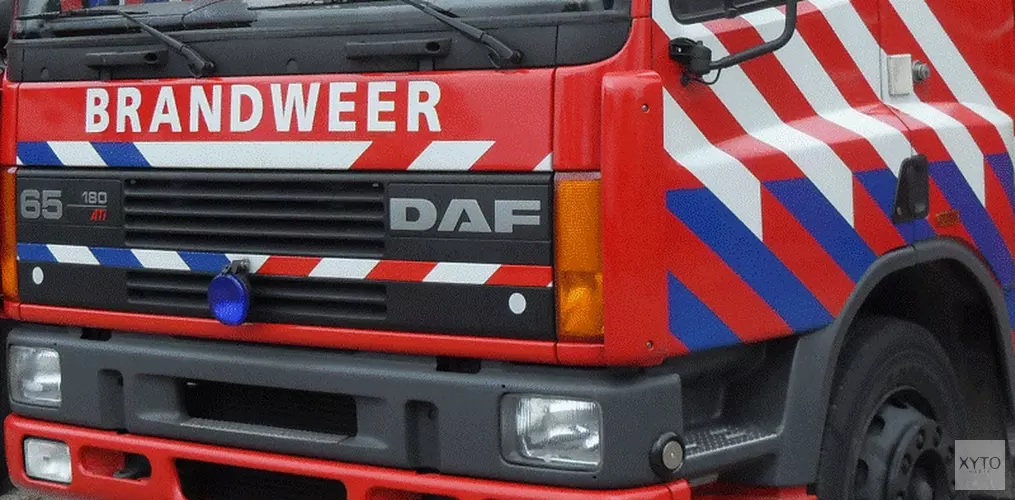 Droger in brand in Zwaag