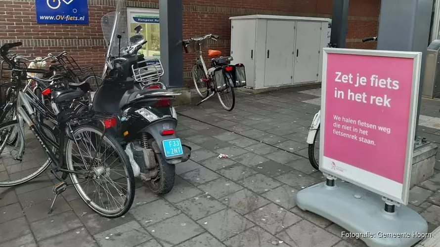 Fietsen verwijderd op station Hoorn