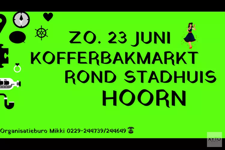 Zo. 23 Juni Kofferbakmarkt Stadhuis Hoorn