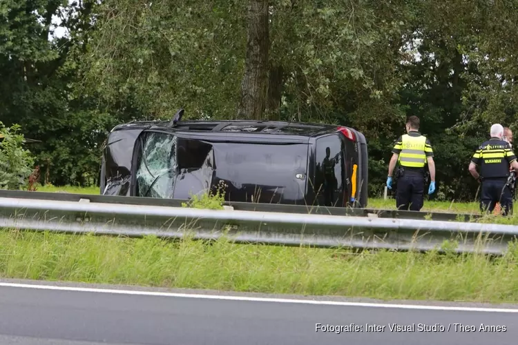 Auto gecrasht op A7