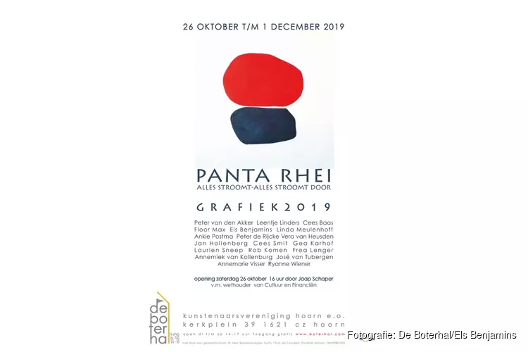 GRAFIEK 2019, Panta Rhei - Alles stroomt door in de Boterhal Hoorn