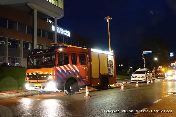 Brandweer op de been door waterlekkage Dijklander Ziekenhuis in Hoorn