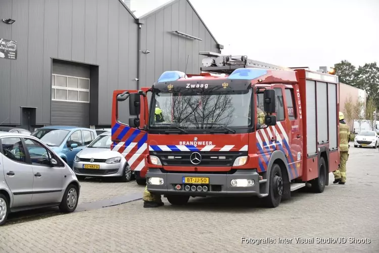 Klein brandje op industrieterrein