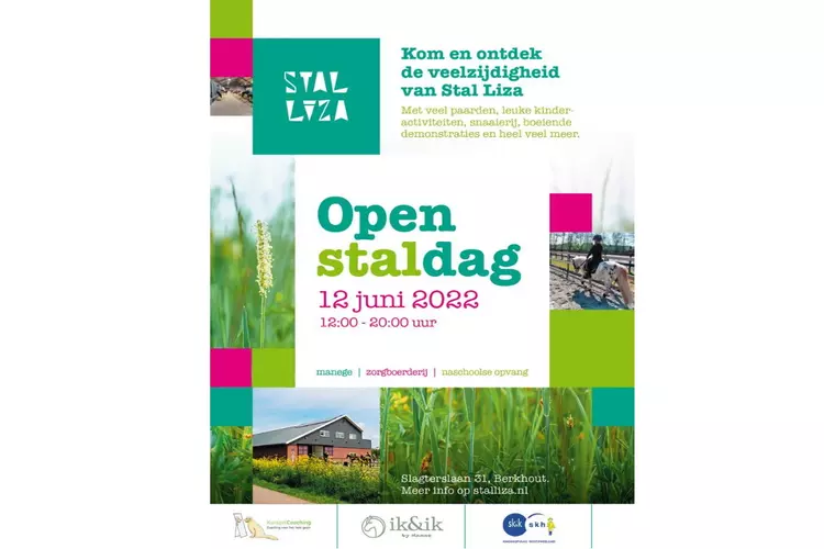 Zondag 12 juni 2022: OPEN DAG bij stal Liza