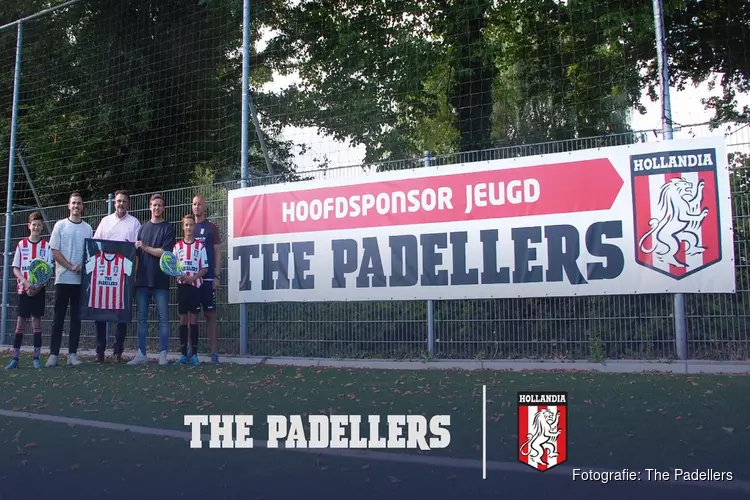 The Padellers hoofdsponsor jeugd van Hollandia