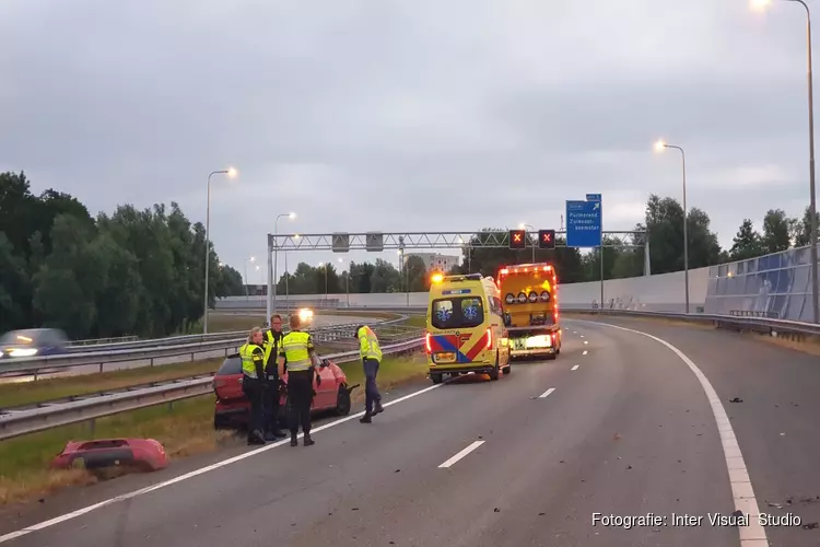 A7 richting Hoorn dicht na eenzijdig ongeval bij Purmerend
