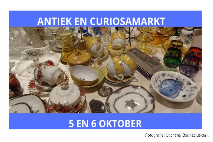 Antiek en curiosamarkt op 5 en 6 oktober in de Bonifaciuskerk in Medemblik