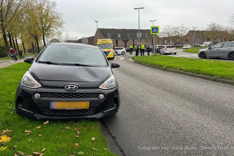 Ongeluk op kruising in Zwaag