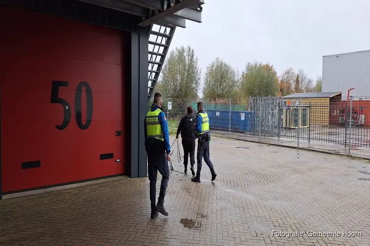 Controle politie en gemeente op bedrijventerreinen Hoorn