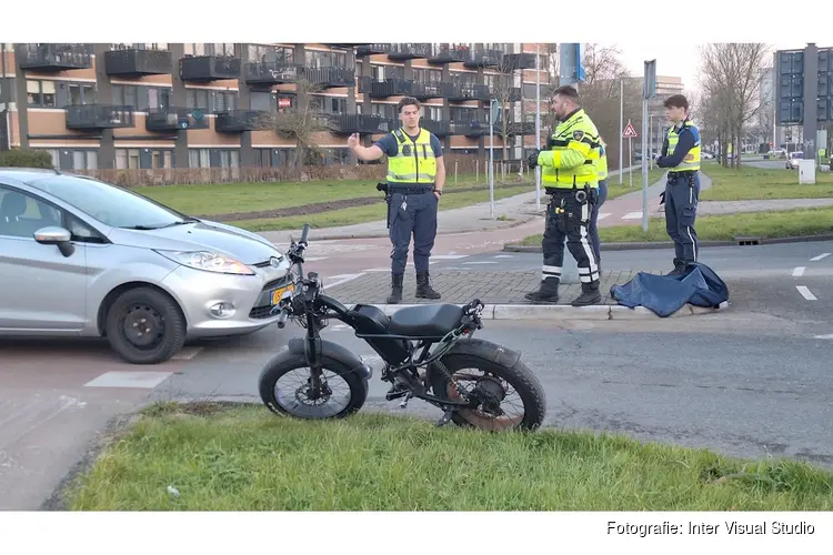 Fatbike aangereden op Nieuwe Steen in Hoorn