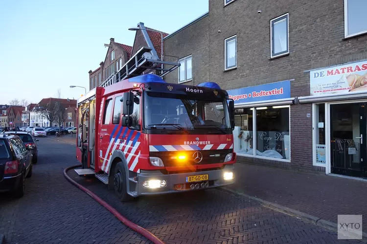Woningbrand binnenstad van Hoorn