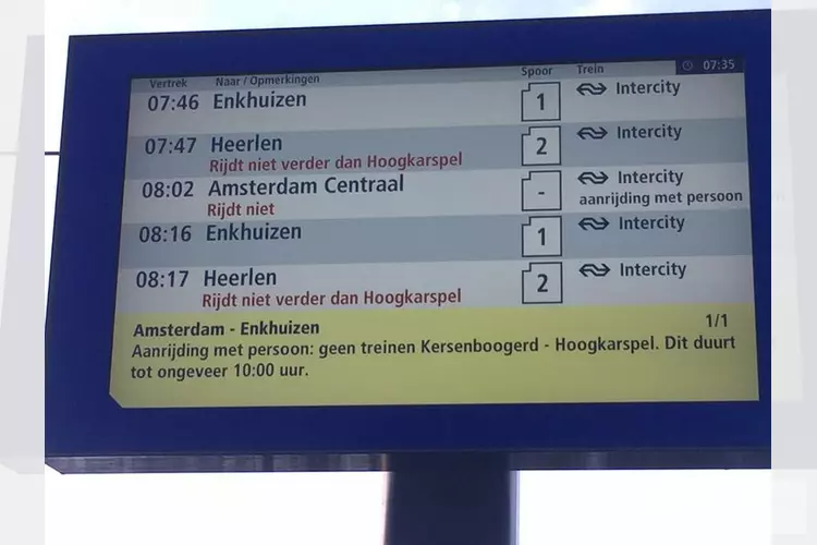 Geen treinen tussen Hoorn en Hoogkarspel